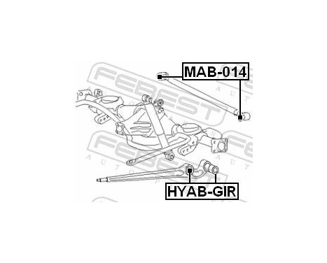 Control Arm-/Trailing Arm Bush, Image 2