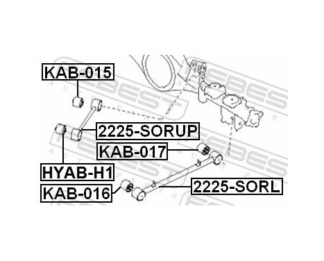 Control Arm-/Trailing Arm Bush, Image 2