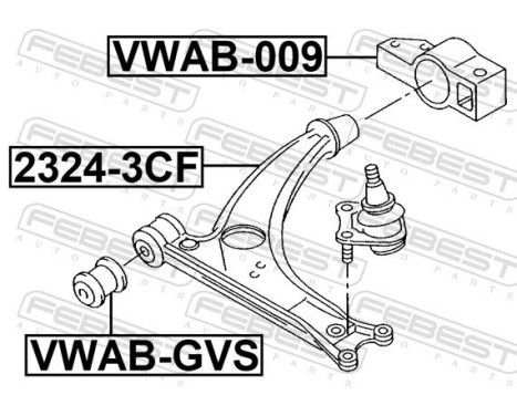 Control Arm-/Trailing Arm Bush, Image 2