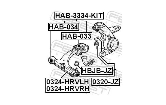 Control Arm-/Trailing Arm Bush