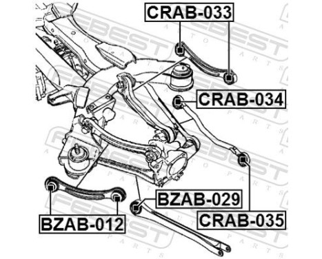 Control Arm-/Trailing Arm Bush, Image 2