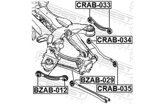 Control Arm-/Trailing Arm Bush