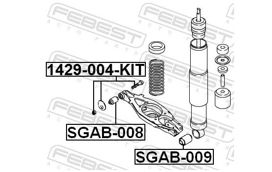 Control Arm-/Trailing Arm Bush, Image 2