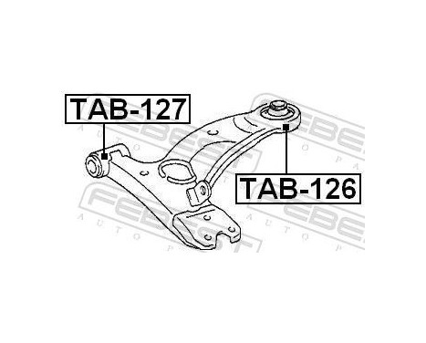 Control Arm-/Trailing Arm Bush, Image 2