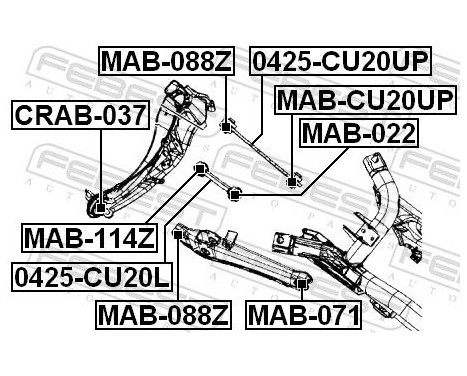 Control Arm-/Trailing Arm Bush, Image 2