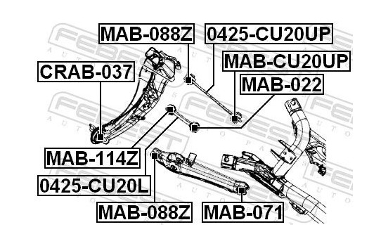 Control Arm-/Trailing Arm Bush, Image 2