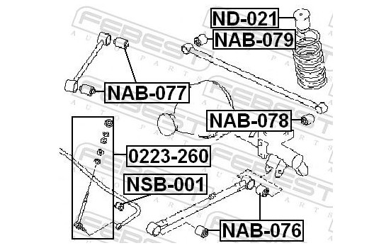 Control Arm-/Trailing Arm Bush