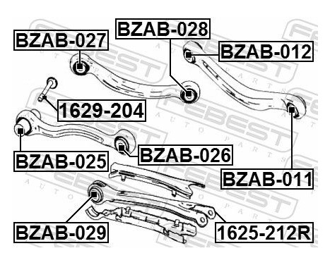 Control Arm-/Trailing Arm Bush