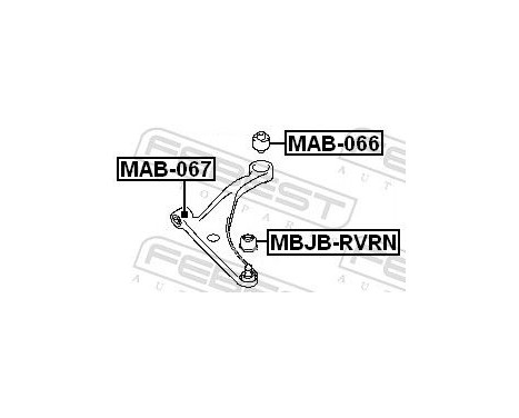 Control Arm-/Trailing Arm Bush, Image 2
