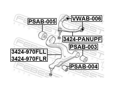Control Arm-/Trailing Arm Bush