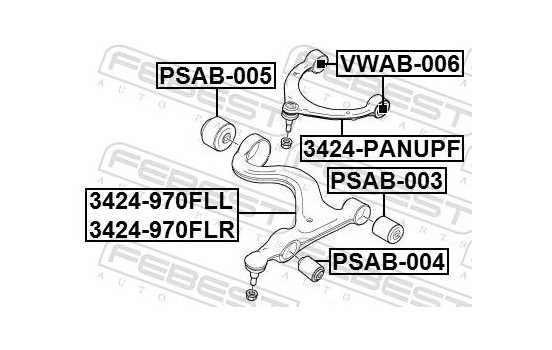 Control Arm-/Trailing Arm Bush