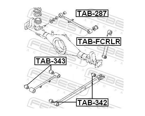 Control Arm-/Trailing Arm Bush, Image 2