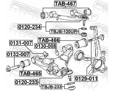 Control Arm-/Trailing Arm Bush