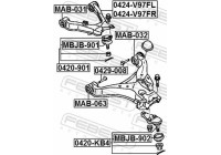 Control Arm-/Trailing Arm Bush