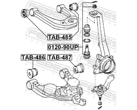 Control Arm-/Trailing Arm Bush, Image 2