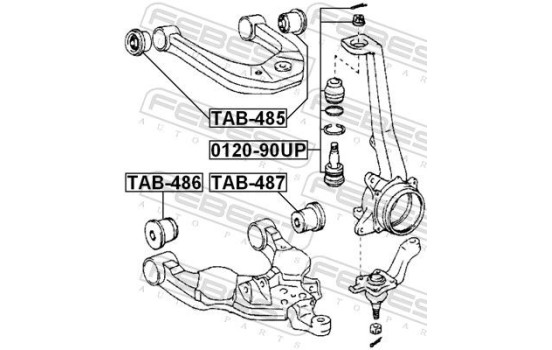 Control Arm-/Trailing Arm Bush, Image 2