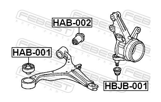 Control Arm-/Trailing Arm Bush