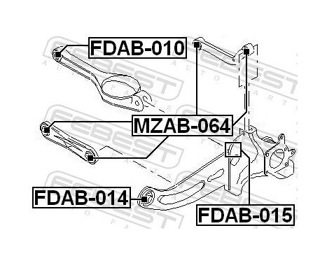 Control Arm-/Trailing Arm Bush, Image 2