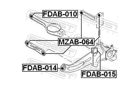 Control Arm-/Trailing Arm Bush, Image 2