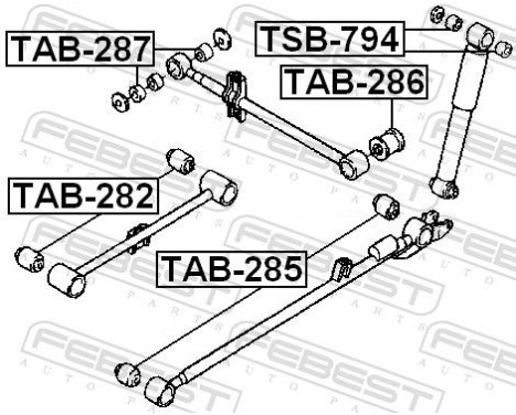 Control Arm-/Trailing Arm Bush