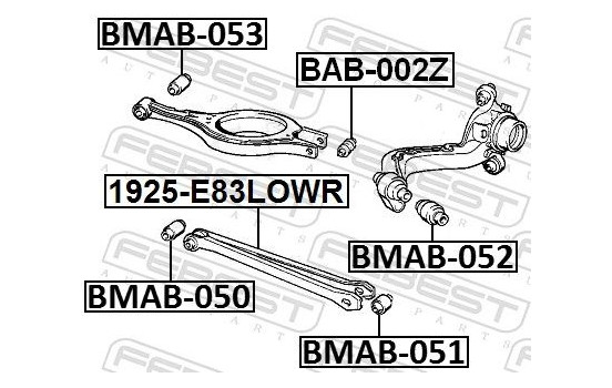 Control Arm-/Trailing Arm Bush, Image 2