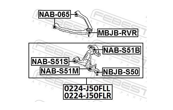 Control Arm-/Trailing Arm Bush, Image 2