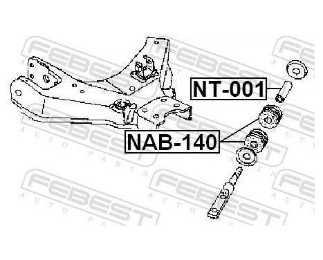 Sleeve, control arm mounting, Image 2