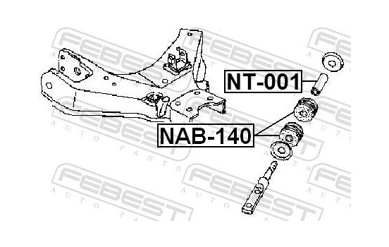 Sleeve, control arm mounting, Image 2
