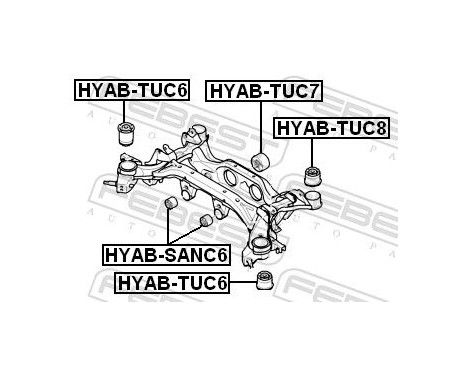 Mounting, axle beam, Image 2