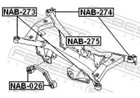 Mounting, axle beam