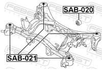 Mounting, axle beam