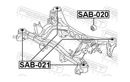 Mounting, axle beam