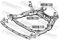 Mounting, axle beam