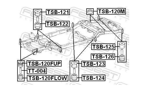 Mounting, axle beam