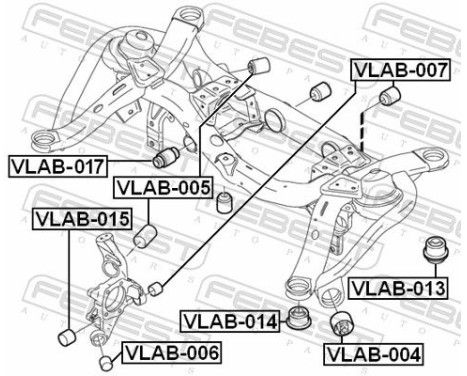 Mounting, axle beam