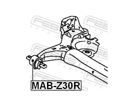 Mounting, axle beam, Image 2