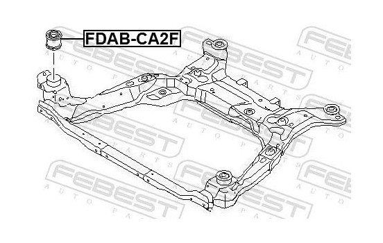Mounting, axle beam, Image 2