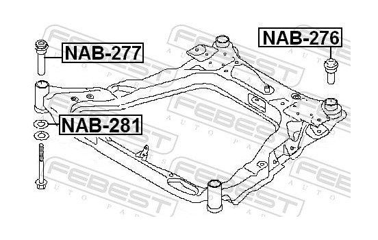Mount, axle beam, Image 2