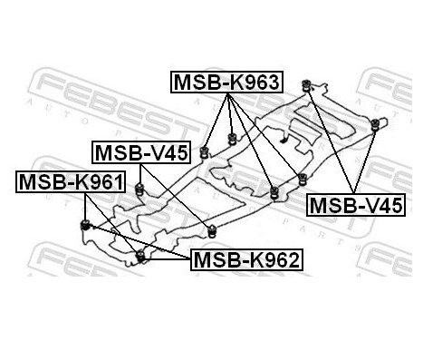 Mount, axle beam, Image 2