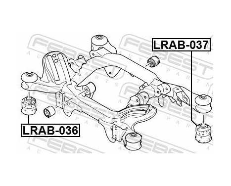 Mount, axle beam, Image 2