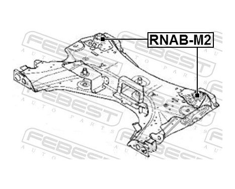 Mount, axle beam, Image 2