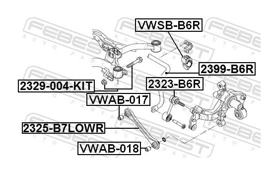 Bearing Bush, stabiliser, Image 2