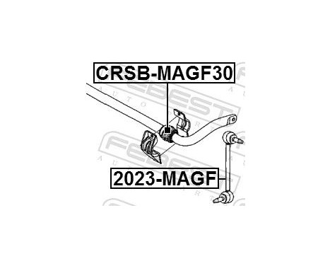 Bearing Bush, stabiliser, Image 2