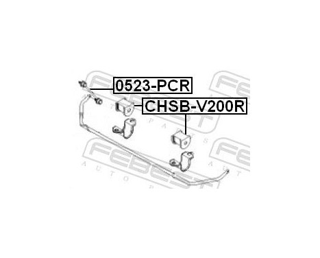 Bearing Bush, stabiliser, Image 2