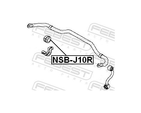 Bearing Bush, stabiliser, Image 2