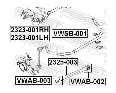 Bearing Bush, stabiliser, Image 2