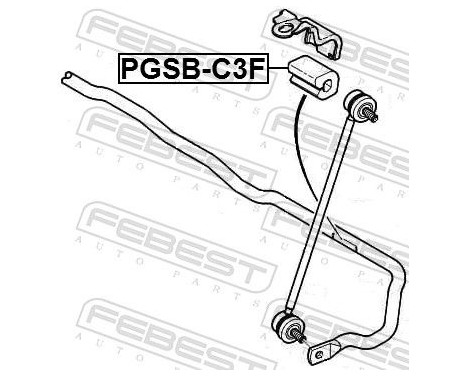 Bearing Bush, stabiliser, Image 2