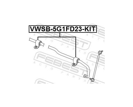 Bearing Bush, stabiliser, Image 2