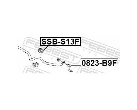 Bearing Bush, stabiliser, Image 2