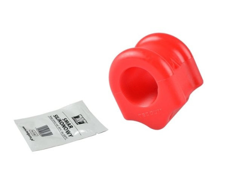 Stabilizer bearing on control arm